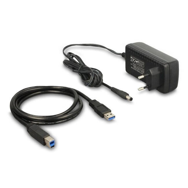 Delock USB 5 Gbps Dual Docking Station for 2 x SATA HDD / SSD with Clone Function