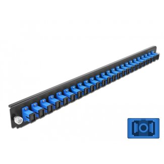 DeLOCK Delock 19″ Splice Box Front Panel 24 port SC Simplex blue