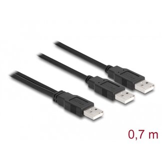 DeLOCK Delock USB 2.0 cable Type-A to 2 x Type-A 70 cm