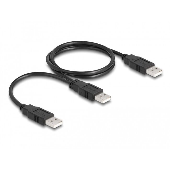 Delock USB 2.0 cable Type-A to 2 x Type-A 70 cm