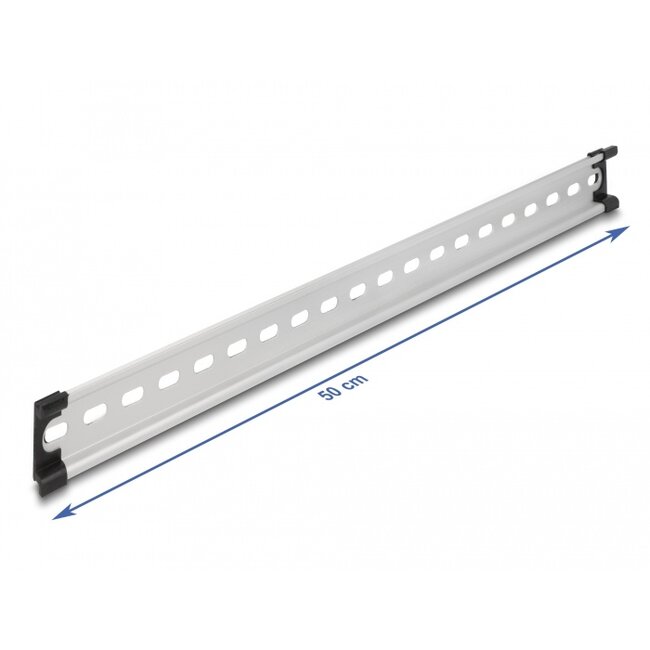 Delock DIN Rail 35 x 7.5 mm (50 cm) Aluminium