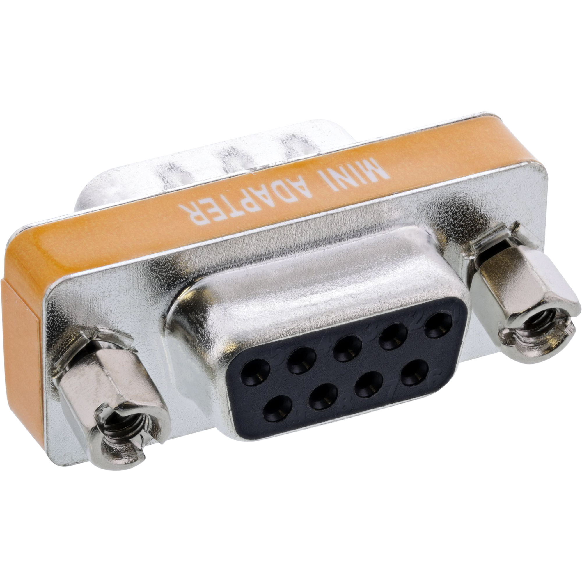 InLine 31437. Aansluiting 1: 9pin female, Aansluiting 2: DB9. Kleur van het product: Zilver