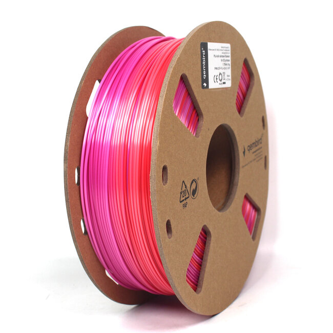 PLA Silk Rainbow Rood/Paars 1.75 mm, 1 kg