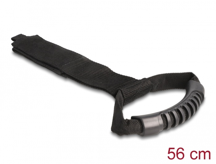 Delock Carrying Strap with hook-and-loop fastener L 560 x W 50 mm black 2 pieces |