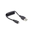 Gedraaide USB kabel (A/MicroB), 0,6 m