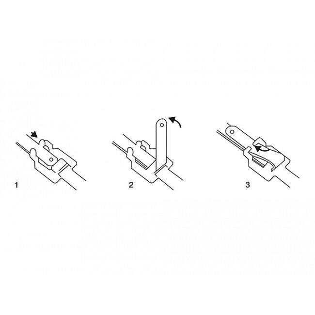 Delock Cable tie stainless steel reusable with folding clasp L 250 x W 10 mm 10 pieces