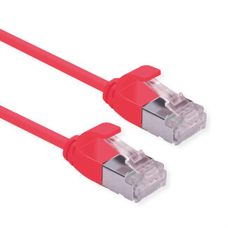 Roline ROLINE F/UTP DataCenter Patchkabel Cat.6A (Class EA), LSOH, extra dun, rood, 3 m