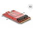 Delock Adapter Mini PCIe > M.2 Key E slot