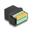 Delock RJ45 female to Terminal Block with push button Adapter