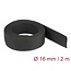 Delock Fabric heat shrink tube 2 m x 16 mm shrinkage ratio 2:1 black