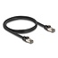 Delock RJ45 Network Cable Cat.6A U/FTP ultra flexible with inner metal jacket 1 m black