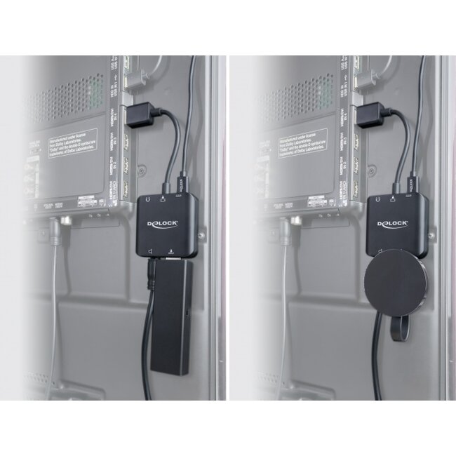 Delock HDMI Audio Extractor 4K 60 Hz compact