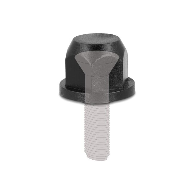 Delock M12 thread protection cap black 2 pieces