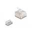 Delock RJ45 Modular Plug Cat.6A for slim and flat cable 100 pcs set