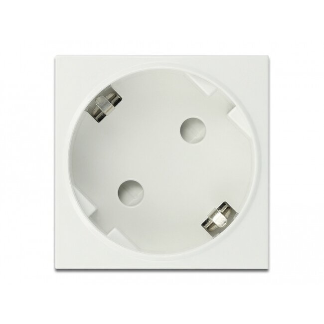 Delock Easy 45 Grounded Power Socket with a 45° arrangement extendable 45 x 45 mm