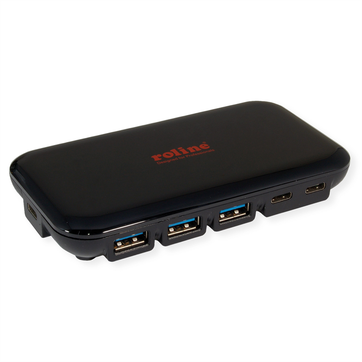 Roline ROLINE 14.02.5055. Hostinterface: USB 3.2 Gen 1 (3.1 Gen 1) Type-C, Hub-interfaces: USB 3.2 Gen 1 (3.1 Gen 1) Type-A, USB 3.2 Gen 1 (3.1 Gen 1) Type-C. Overdrachtssnelheid: