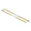 Delock Stainless Steel Cable Ties L 300 x W 4.6 mm yellow 10 pieces