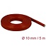 Delock Fire-Proof Sleeving Silicone-Coated 5 m x 10 mm red