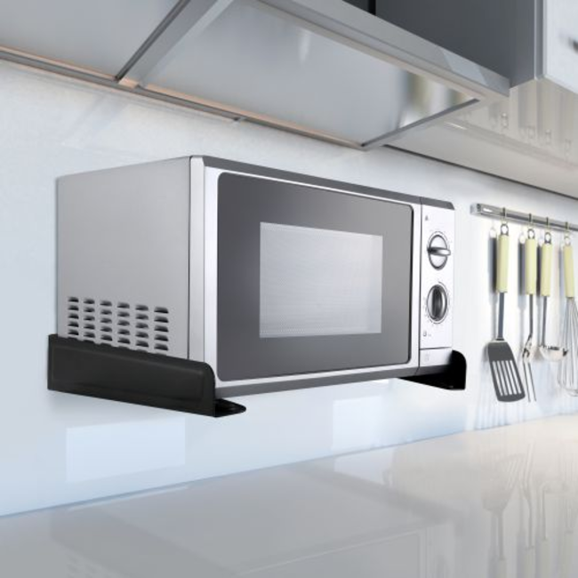 Universele stalen wandsteun, wit (<35KG)