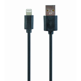 Cablexpert USB oplaadkabel zwart 1 meter
