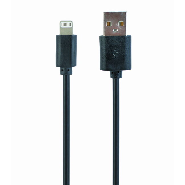 USB oplaadkabel zwart 1 meter