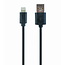 USB oplaadkabel zwart 1 meter