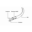 USB oplaadkabel zwart 1 meter
