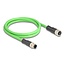 Delock M12 Cable D-coded 4 pin male to female PUR (TPU) 1 m