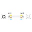 Delock M12 Cable D-coded 4 pin male to female PUR (TPU) 1 m