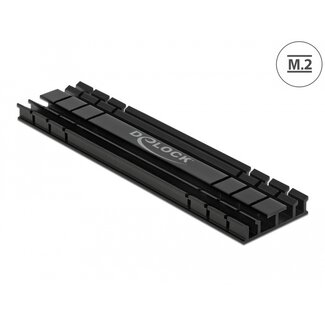DeLOCK Delock Heat Sink flat 100 mm for M.2 module black