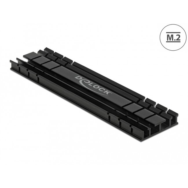 Delock Heat Sink flat 100 mm for M.2 module black