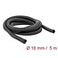 Delock Braided Sleeving self-closing 5 m x 16 mm black