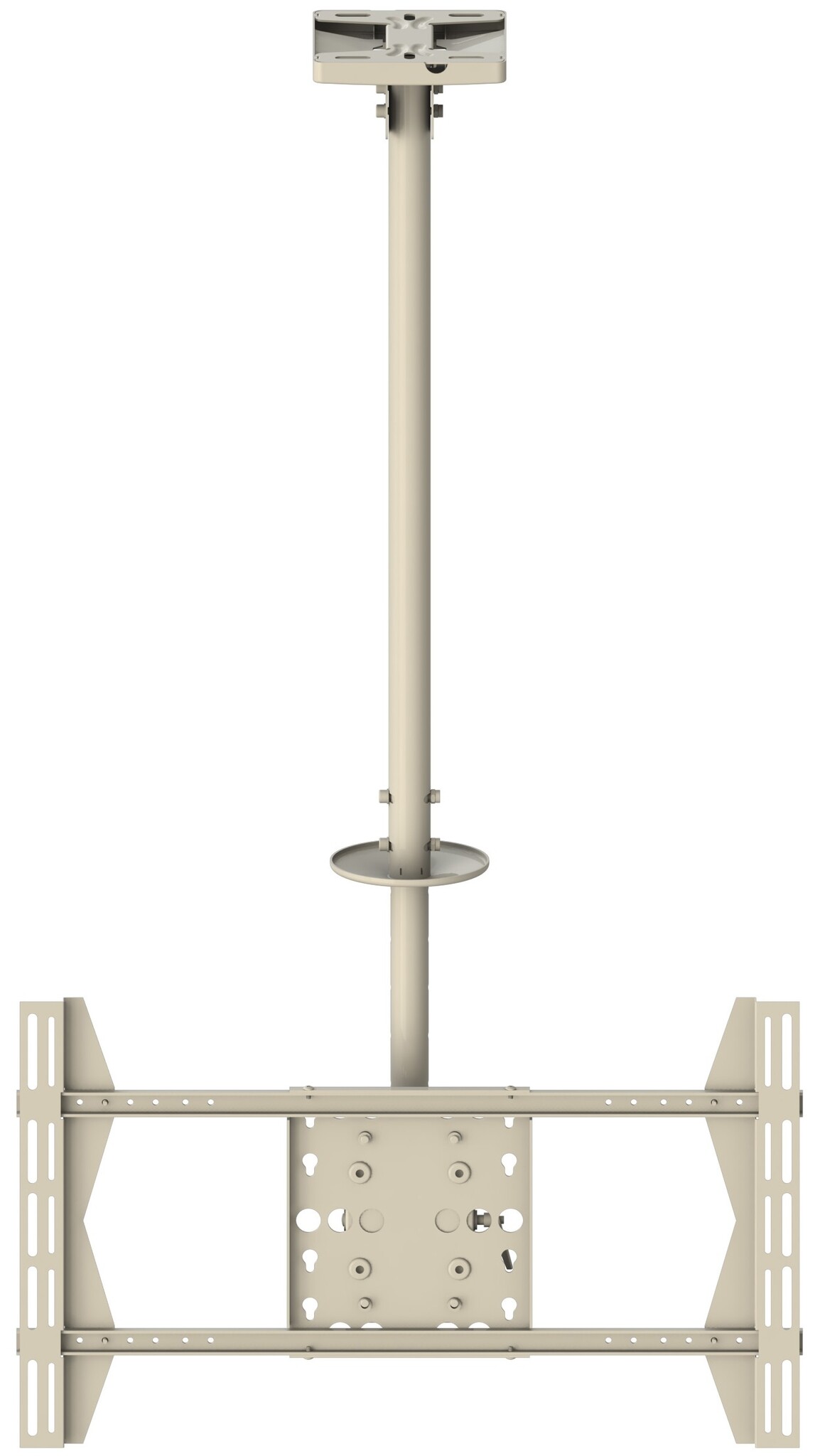 Multibrackets Large Single White 3000 70 Wit flat panel plafond steun