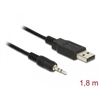 DeLOCK Delock Converter USB 2.0 male > TTL 2.5 mm 3 pin stereo jack male 1.8 m (5 V)