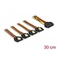 Delock Cable SATA 15 pin power plug with latching function > SATA 15 pin power receptacle 4 x straight 30 cm