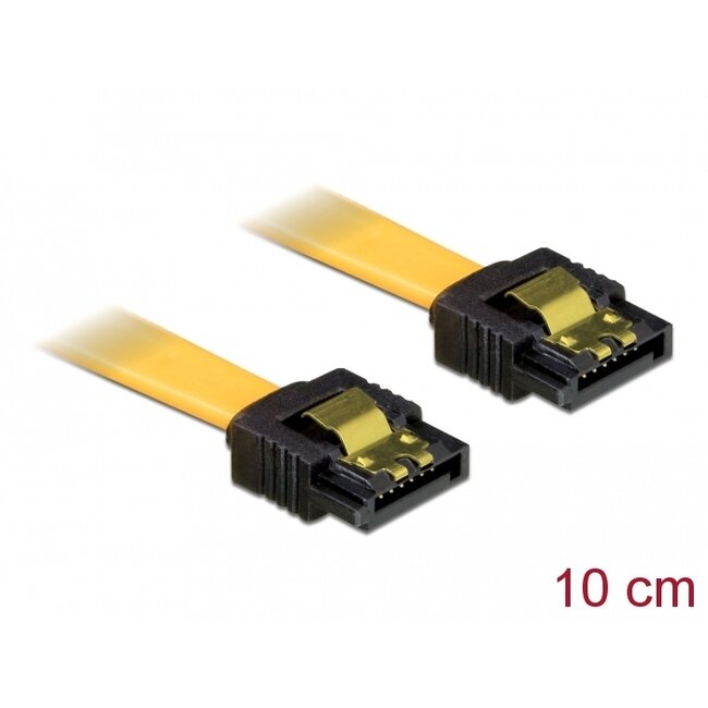 Delock SATA 3 Gb/s Cable 10 cm yellow