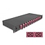 Delock 19″ Optical Fiber Splice Box 12 x SC Duplex OM4 1U complete assembled