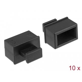 DeLOCK Delock Dust Cover for SFP slot with grip 10 pieces black