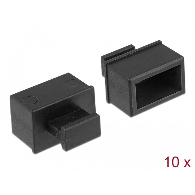 Delock Dust Cover for SFP slot with grip 10 pieces black