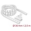 Delock Spiral Hose with Pull-in Tool 2.5 m x 30 mm white