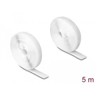 DeLOCK Delock Heavy-duty Hook-and-Loop tape L 5 m x W 20 mm white
