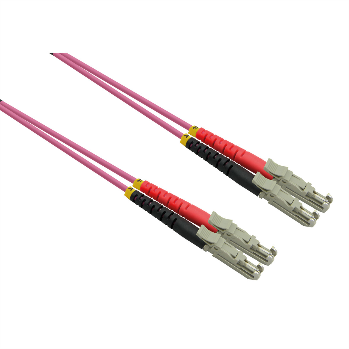 Roline ROLINE 21.15.9493. Snoerlengte: 3 m, Type glasvezel: OM4, Aansluiting 1: LSH/UPC, Aansluiting 2: LSH/UPC, Kern diameter: 50 µm, Full duplex