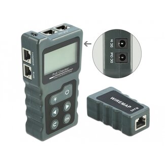 DeLOCK Delock LCD Cable Tester RJ45 / PoE / DC