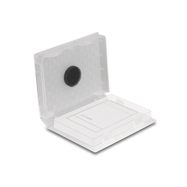 Delock Protection Box for 2.5″ HDD / SSD transparent