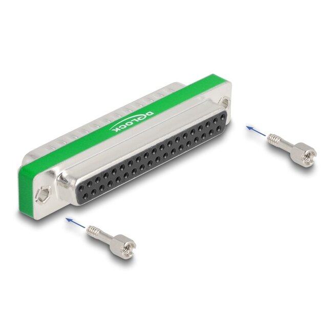 Delock RF/EMI Interference Suppression Filter D-Sub 37 pin male to female with low-pass filter capacitive