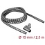 Delock Spiral Hose with Pull-in Tool 2.5 m x 15 mm grey