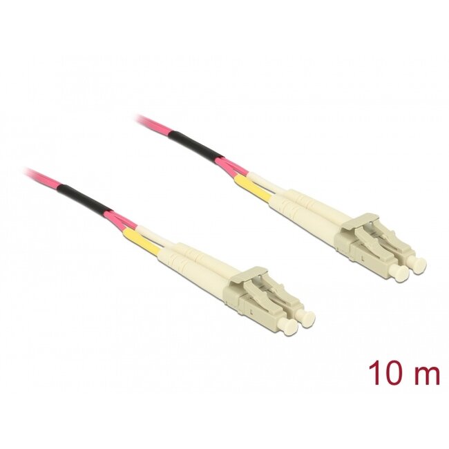 Delock Cable Optical Fibre LC > LC Multi-mode OM4 10 m