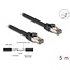 Delock RJ45 Network Cable Cat.6A U/FTP ultra flexible with inner metal jacket 5 m black