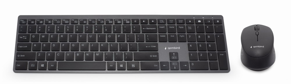 A4-Tech Gembird KBS-ECLIPSE-M500. Toetsenbord formaat: Volledige grootte (100%). Stijl toetsenbord: Recht. Aansluiting: RF Draadloos, Toetsenbord toetsschakelaar: Schaar-toetsschak