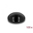 Delock Rubber feet round self-adhesive 5 x 2 mm 100 pieces black